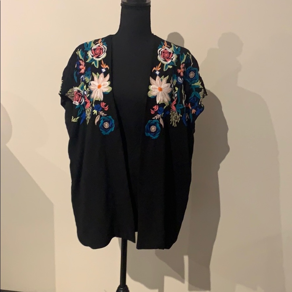 Embroidered cardigan